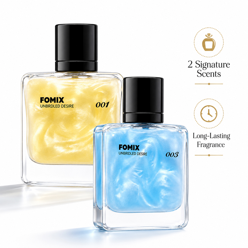 Perfume Fragrances - FOMIX ชุดน้ำหอมสำหรับผู้ชาย 2 ชิ้น, กลิ่นหอมสดชื่นจากทะเลและกลิ่นอบอุ่นเย้ายวนติดทนนาน, น้ำหอม