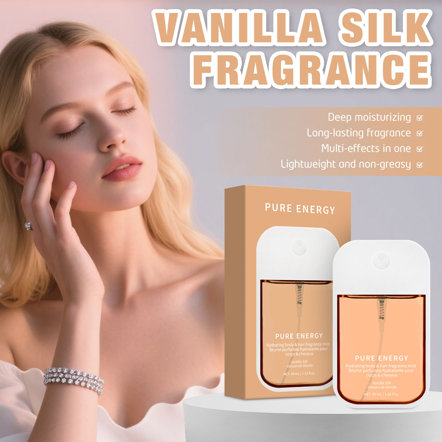 Vanilla Velvet Body Mist สําหร - Fragrance Perfume For Hair บทวิจารณ์และราคา